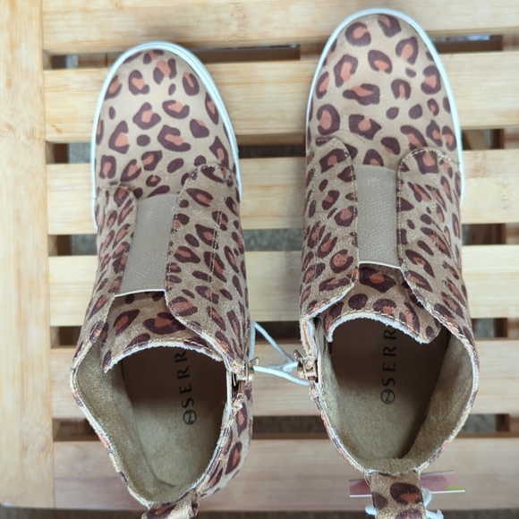 Leopard Wedge Sneakers - Picture 5 of 10